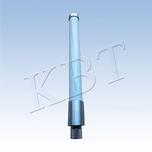White fiberglass omnidirectional antenna with N-male connector, 400 mm height, designed for outdoor WiFi 6/6E/7 deployments.