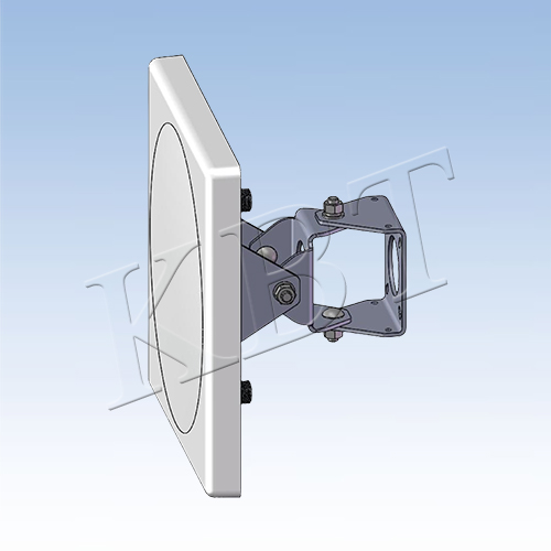 Dual-polarized directional panel antenna with N-female connectors, white ABS radome, compact form factor for outdoor 5 GHz wireless deployment.