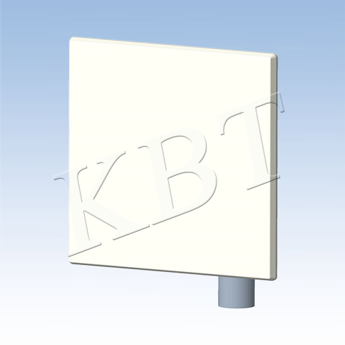 Dual-polarized directional panel antenna with N-female connectors, white ABS radome, compact form factor for outdoor 5 GHz wireless deployment.