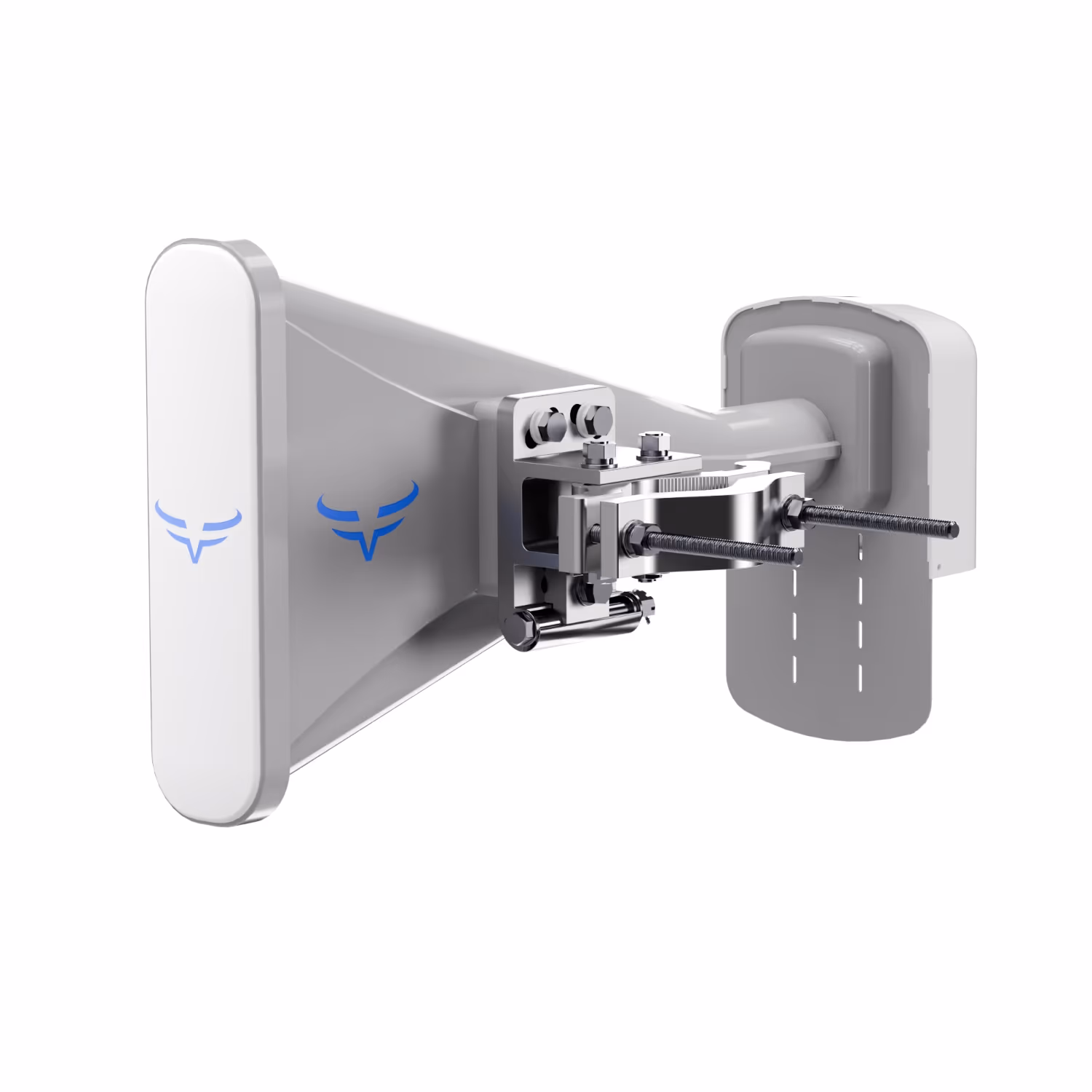 Wideband 6 GHz Asymmetrical 90° Horn Antenna